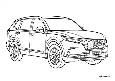 Honda CR-V – Araba Boyama Sayfası