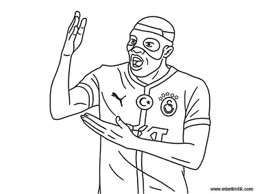 Maskeli Victor Osimhen Boyama Sayfası