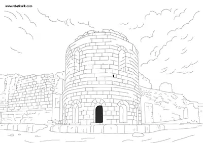Şanlıurfa Harran Kalesi Boyama Sayfası