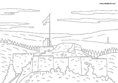 Kastamonu Kalesi Boyama Sayfası