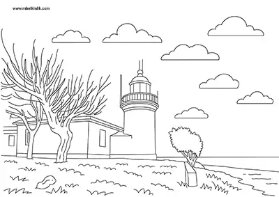 Kırklareli İğneada Feneri Boyama Sayfası