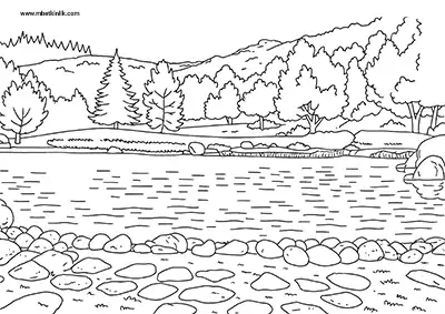 Kırşehir Japon Bahçesi Boyama Sayfası