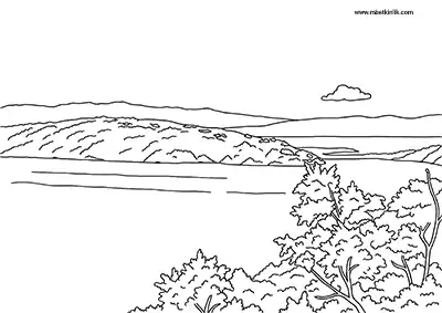Muş Akdoğan Gölü Boyama Sayfası