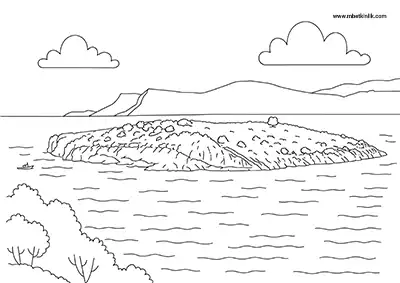 Bartın Tavşan Adası Boyama Sayfası