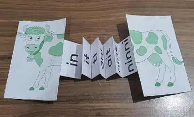 1. Sınıf İlk Okuma İnekle Hece ve Sözcük Merdiveni