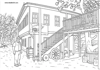 Karabük Nostalji Gezi Evi Boyama Sayfası