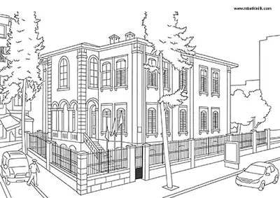 Kilis Neşet Efendi Konağı Boyama Sayfası