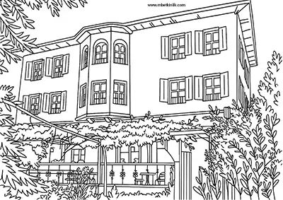 Kilis Ahmet Bey Konağı Boyama Sayfası
