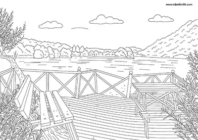 Isparta Kovada Gölü Boyama Sayfası