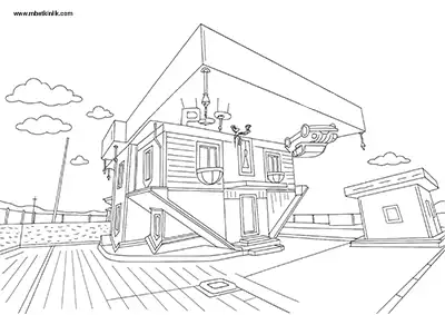 Karabük Safranbolu Ters Ev Boyama Sayfası