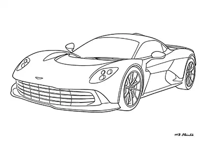 Aston Martin Valhalla – Araba Boyama Sayfası