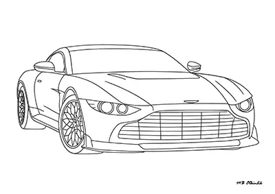 Aston Martin Valour – Araba Boyama Sayfası