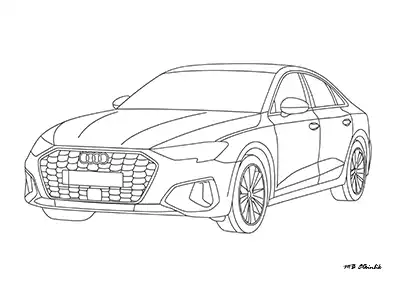 Audi A5 – Araba Boyama Sayfası