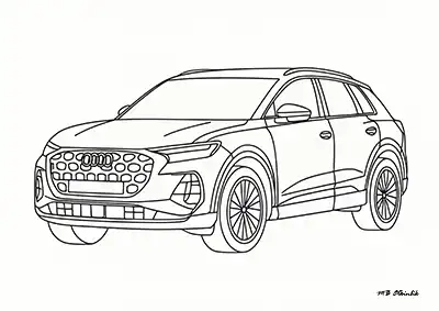 Audi Q5 – Araba Boyama Sayfası