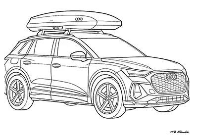 Audi Q6 – Araba Boyama Sayfası