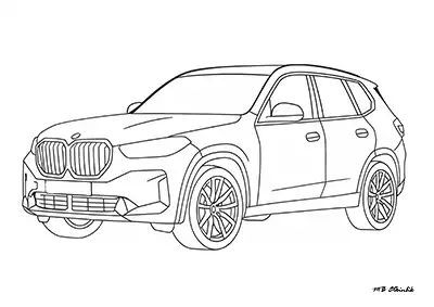 BMW X3 – Araba Boyama Sayfası