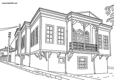 Kırıkkale Rahmi Pehlivanlı Müze Evi Boyama Sayfası