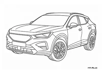 Cupra Terramar – Araba Boyama Sayfası