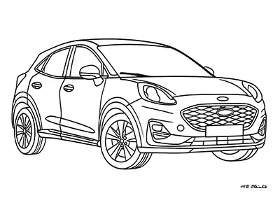 Ford Puma – Araba Boyama Sayfası