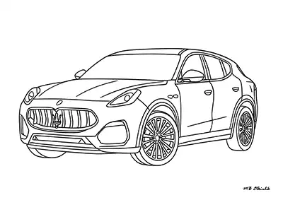 Maserati Grecale – Araba Boyama Sayfası