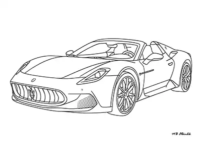 Maserati Mcpura Cielo – Araba Boyama Sayfası