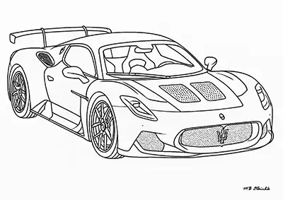Maserati GT2 Stradale – Araba Boyama Sayfası