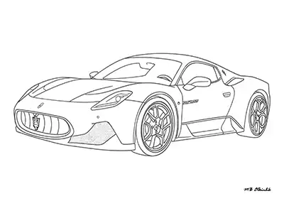 Maserati MC20 – Araba Boyama Sayfası
