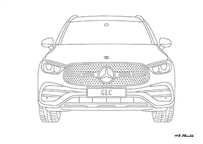 Mercedes GLC – Araba Boyama Sayfası