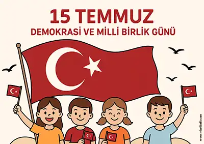 Çocuklarla Bayrak Kutlaması – Renkli