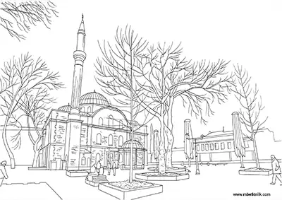 Balıkesir Zağnos Paşa Camii Boyama Sayfası