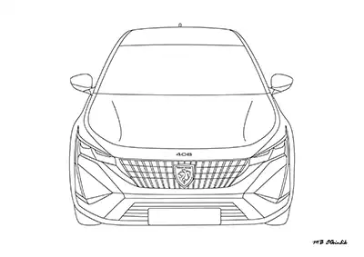 Peugeot 408 – Araba Boyama Sayfası