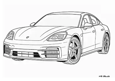 Porsche Panamera – Araba Boyama Sayfası