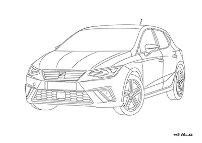Seat Ibiza – Araba Boyama Sayfası