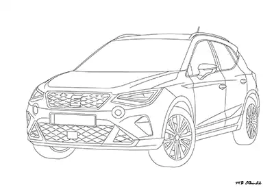 Seat Arona – Araba Boyama Sayfası