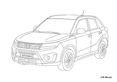 Suzuki Vitara – Araba Boyama Sayfası