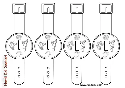 1. Sınıf İlk Okuma L Sesi Harfli Kol Saatleri Etkinliği