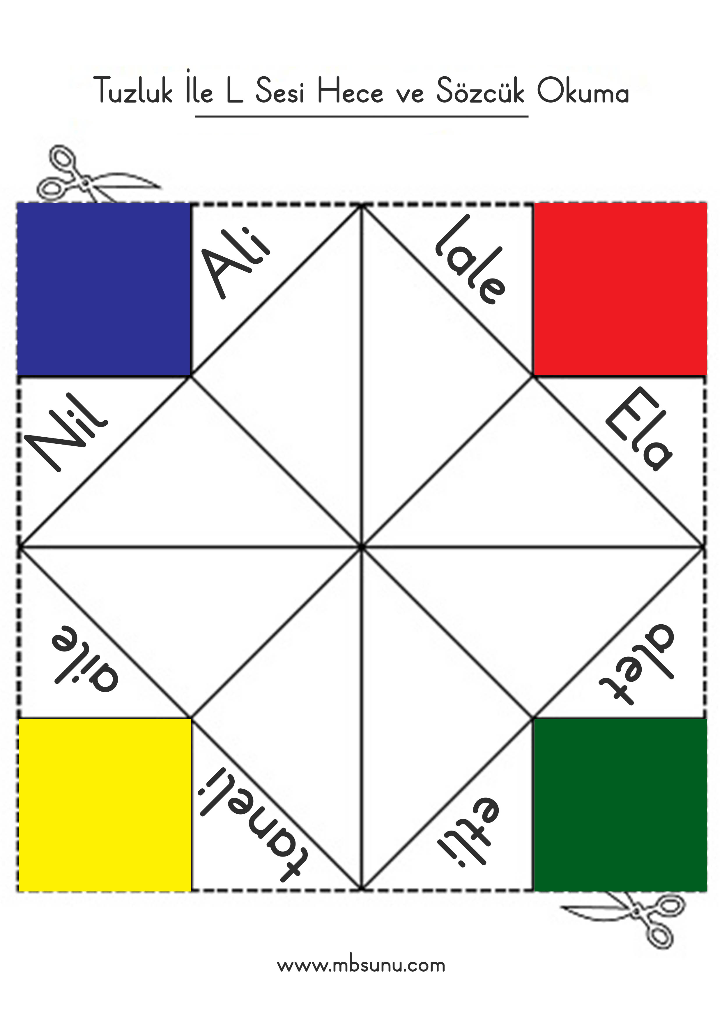 1. Sınıf L Sesi Tuzluk Oyunu (pdf)