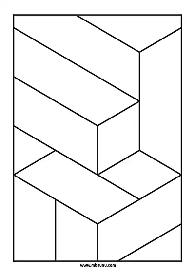 3D Geometrik Boyama – Model 11