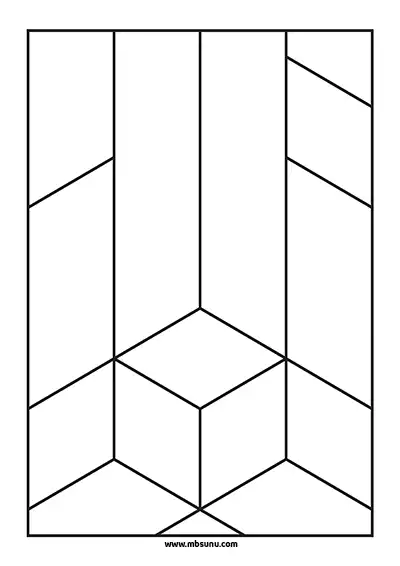3D Geometrik Boyama – Model 13