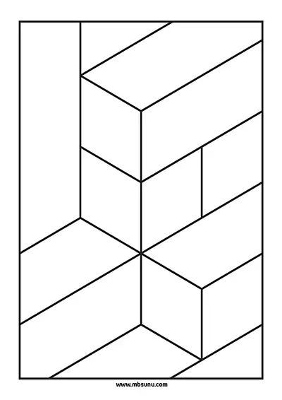 3D Geometrik Boyama – Model 14