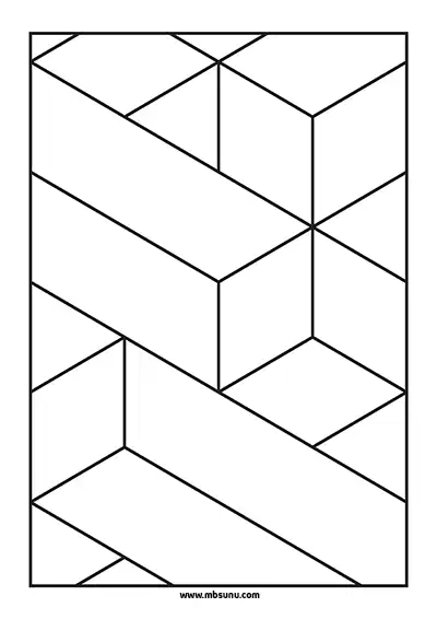 3D Geometrik Boyama – Model 19
