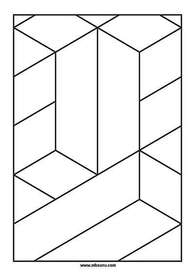 3D Geometrik Boyama – Model 20