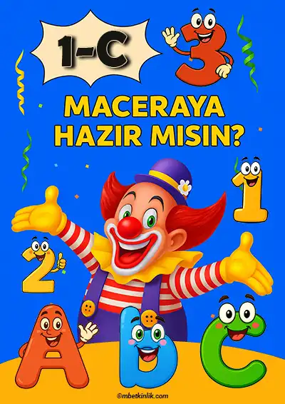 1-C Sınıfı Kapı Posteri – Maceraya Hazır Mısın? (Model 14)