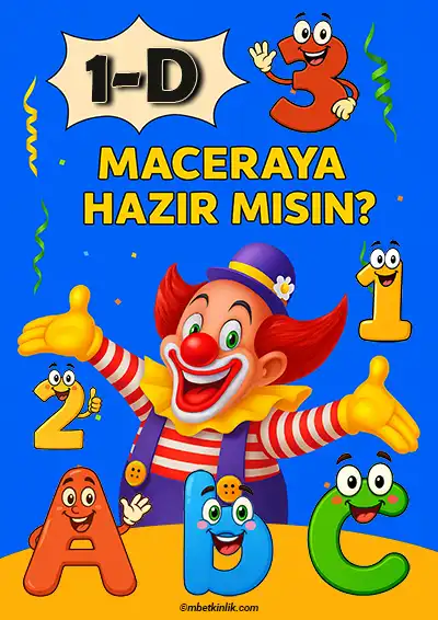 1-D Sınıfı Kapı Posteri – Maceraya Hazır Mısın? (Model 14)