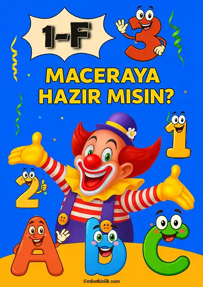 1-F Sınıfı Kapı Posteri – Maceraya Hazır Mısın? (Model 14)