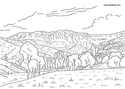 Batman Sason Yaylası (Sarı Yayla) Boyama Sayfası