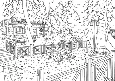 Batman Sevek Mesire Alanı Boyama Sayfası