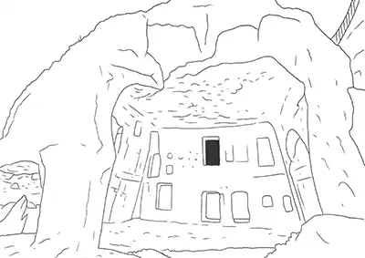 Batman Hasuni Mağaraları Boyama Sayfası