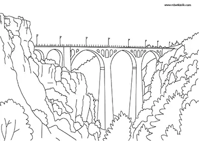 Adana Varda Köprüsü Boyama Sayfası