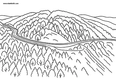Bolu Dağı Boyama Sayfası